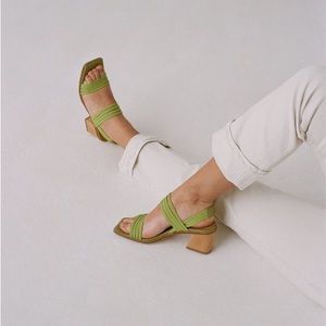 Paloma Wool Lunes elastic strap block heeled sandal size 38